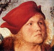 CRANACH, Lucas the Elder Portrait of Dr. Johannes Cuspinian (detail) dfg oil painting